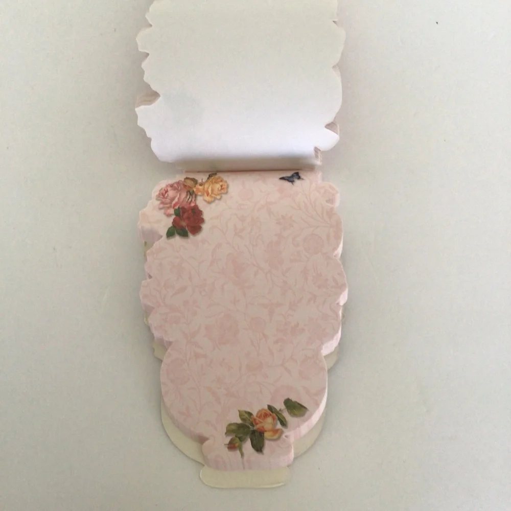 PUNCH STUDIO DIE CUT FLORAL NOTE PAD NWOT